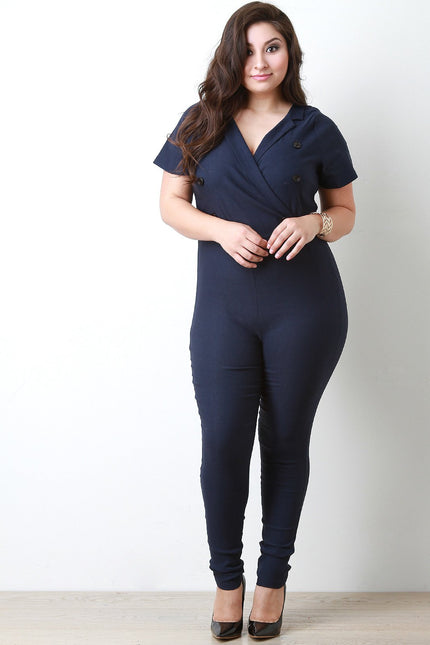 Double Breasted Jumpsuit - NoveltyOne