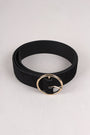 Velvet Round Buckle Belt