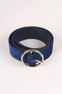 Velvet Round Buckle Belt