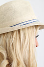 Nautical Trim Straw Fedora - NoveltyOne