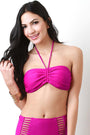 Colored Halter Bandeau Top