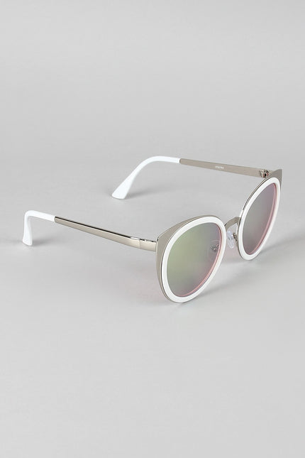 Redux Metallic Frame Cat Eye Sunglasses