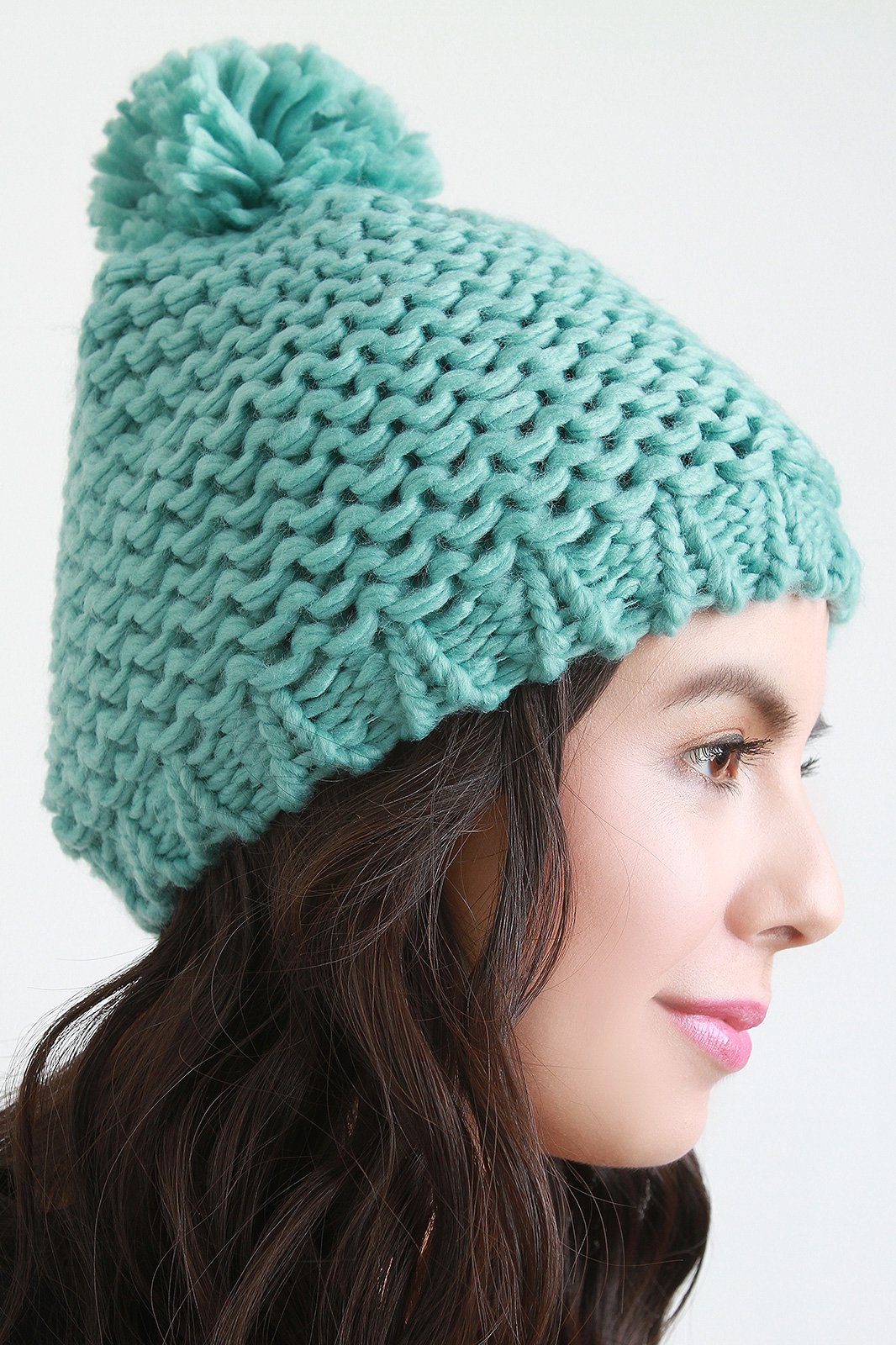 Loose Knit Pom Pom Beanie - NoveltyOne