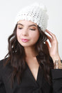 Loose Knit Pom Pom Beanie - NoveltyOne