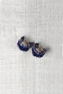 Denim Ruffle Hoop Earrings - NoveltyOne