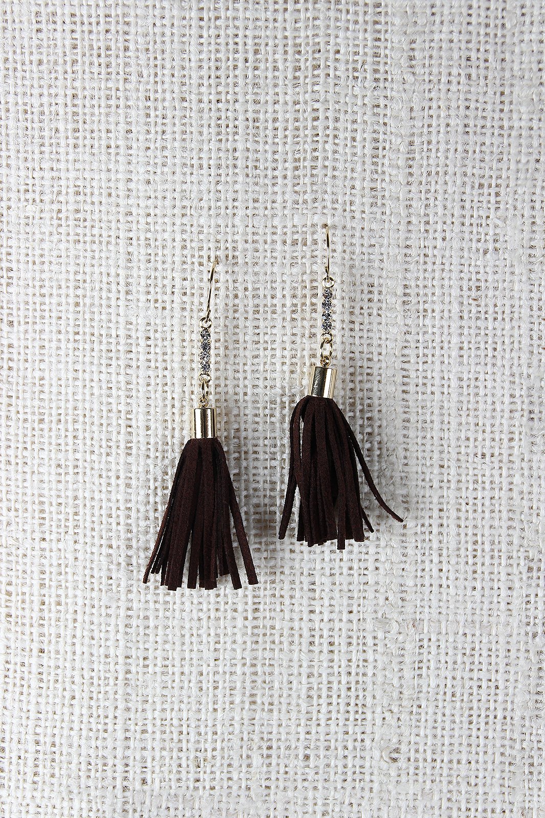Faux Suede Tassel Dangle Earrings - NoveltyOne