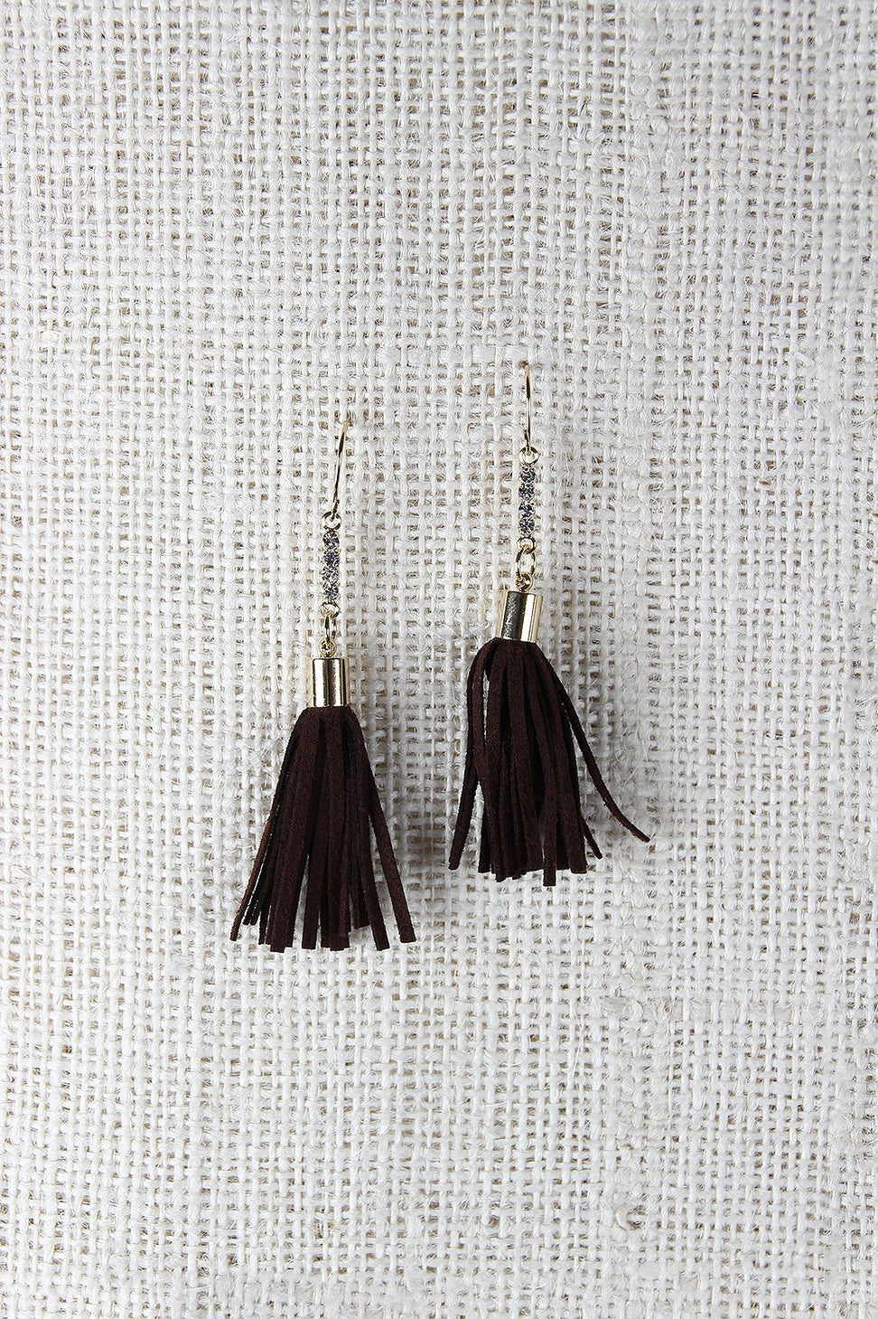 Faux Suede Tassel Dangle Earrings - NoveltyOne