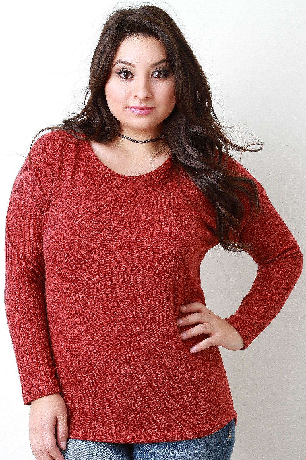 Button Back Sweater Top