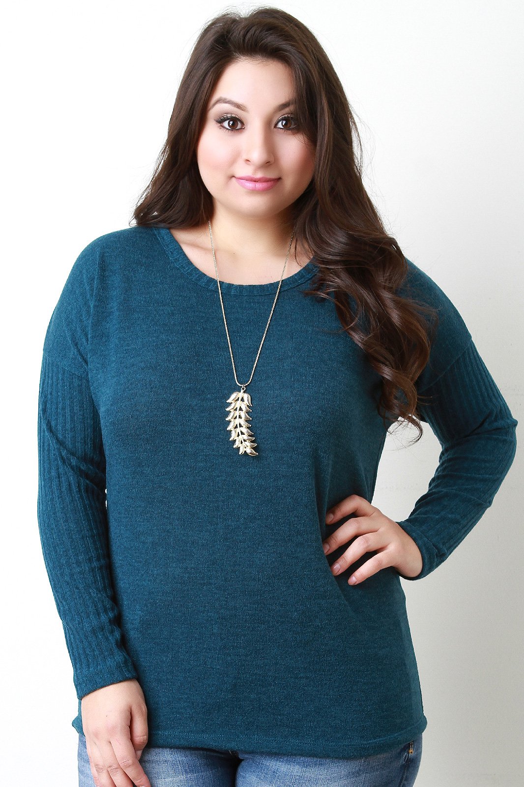 Button Back Sweater Top