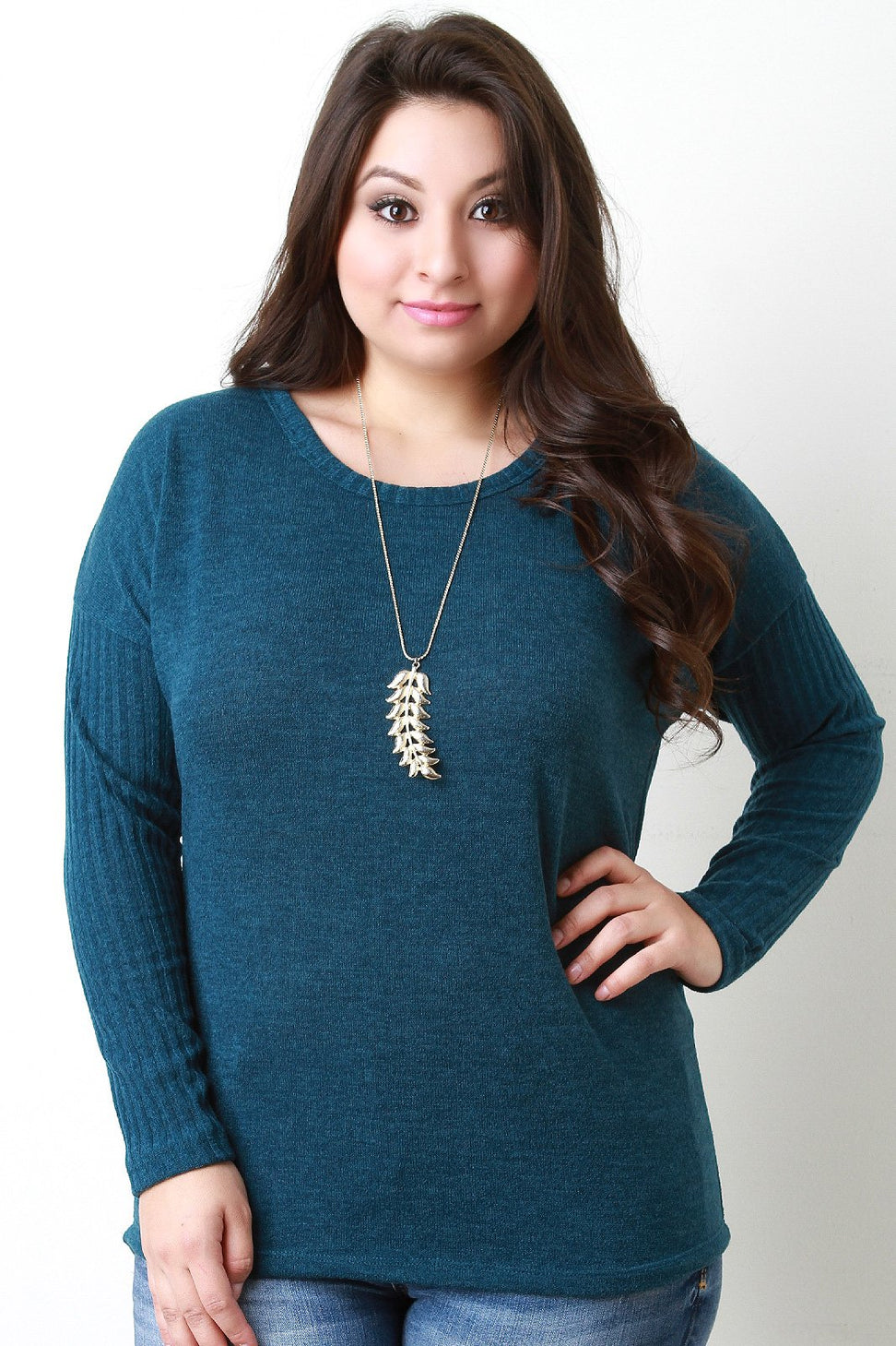 Button Back Sweater Top