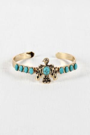 Rising Eagle Turquoise Bracelet