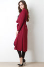 Crepe Ruffle Longline Cardigan