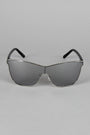 Sport Silhouette Wire Rimmed Sunglasses