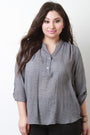 Double Button Placket Top - NoveltyOne