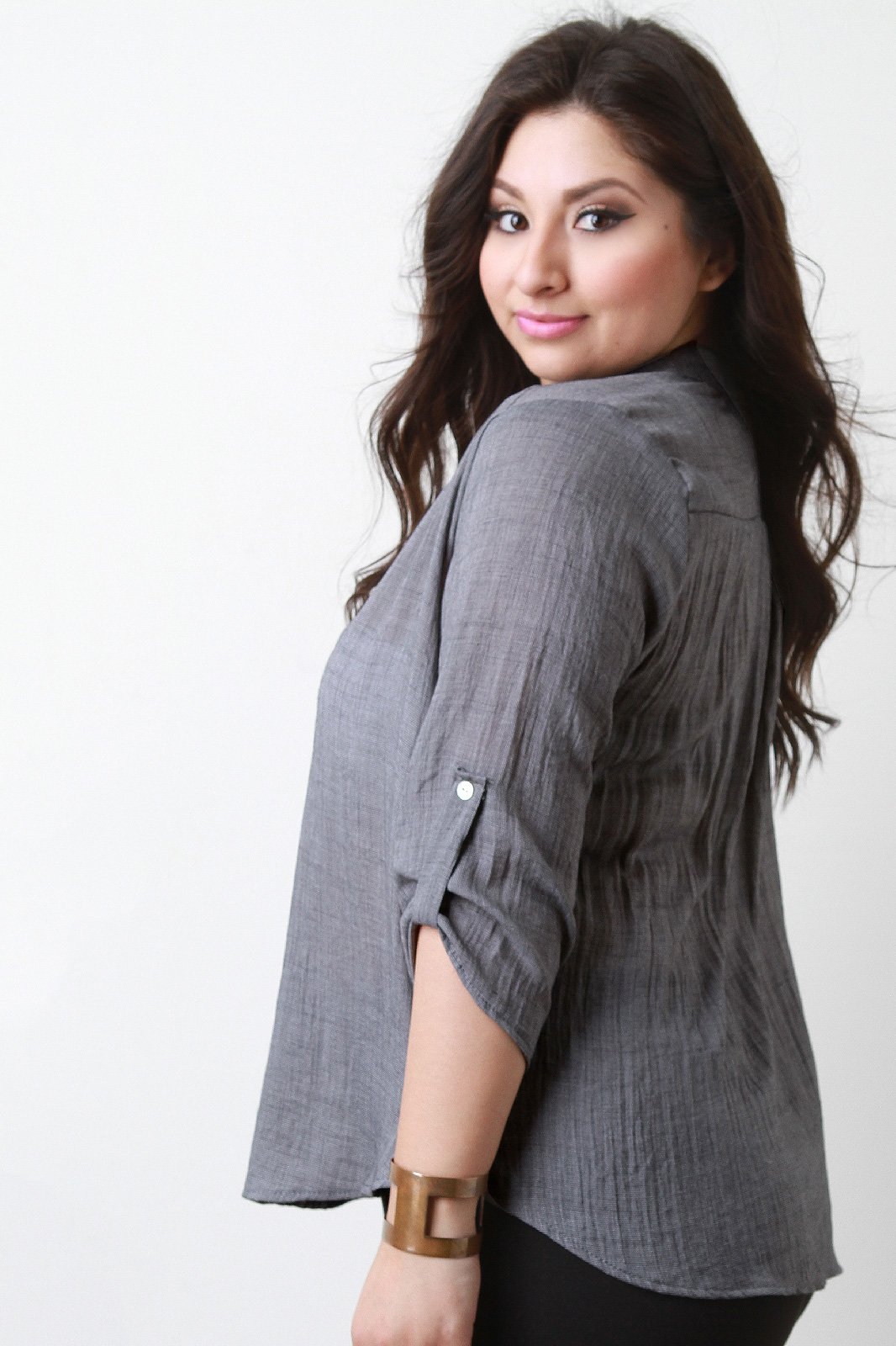 Double Button Placket Top - NoveltyOne