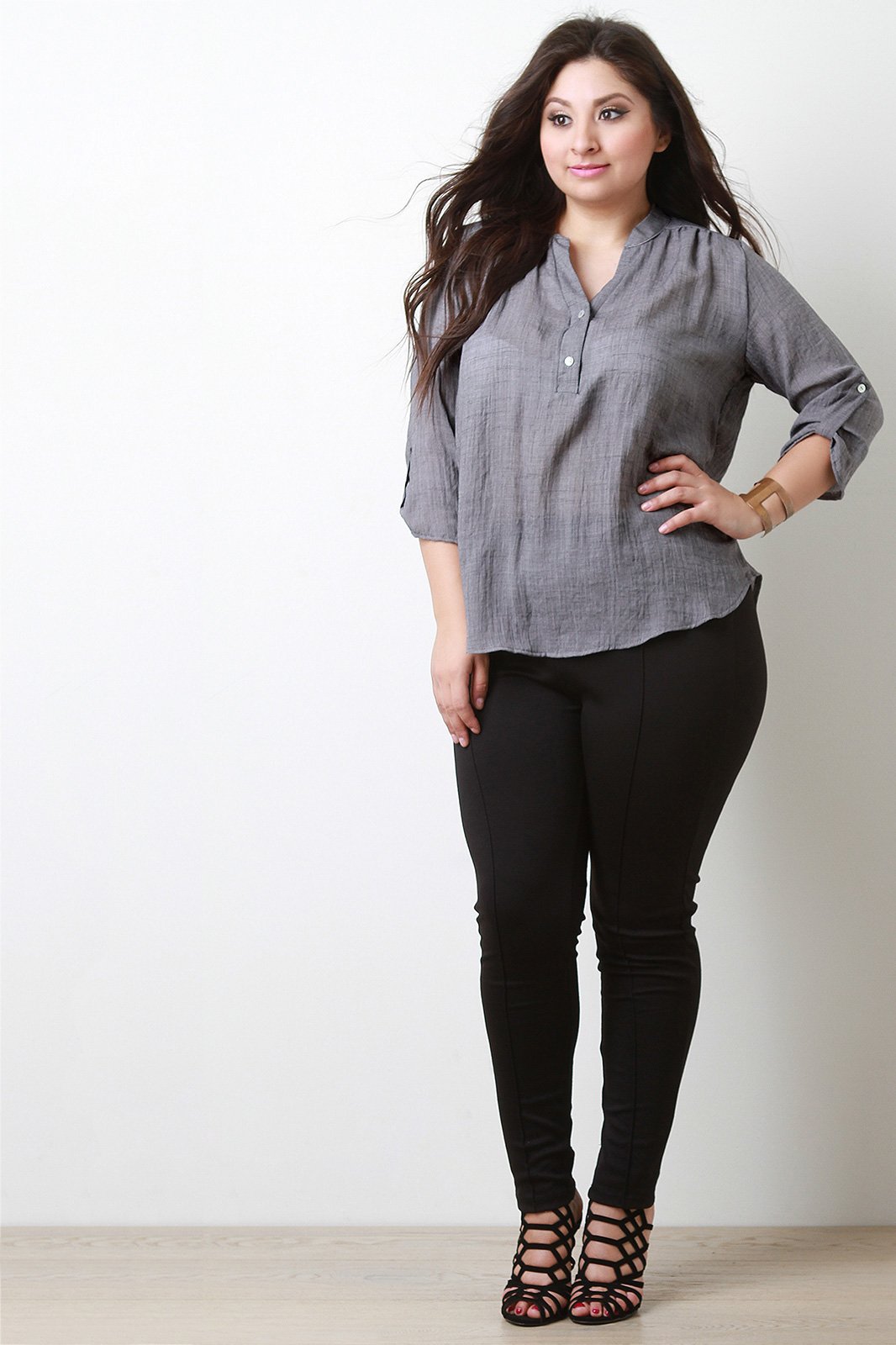 Double Button Placket Top - NoveltyOne