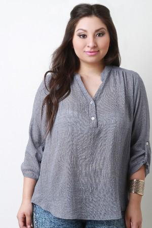 Double Button Placket Top - NoveltyOne