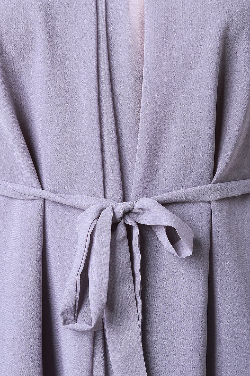 Chiffon Sleeveless Tie Waist Asymmetric Tunic Top