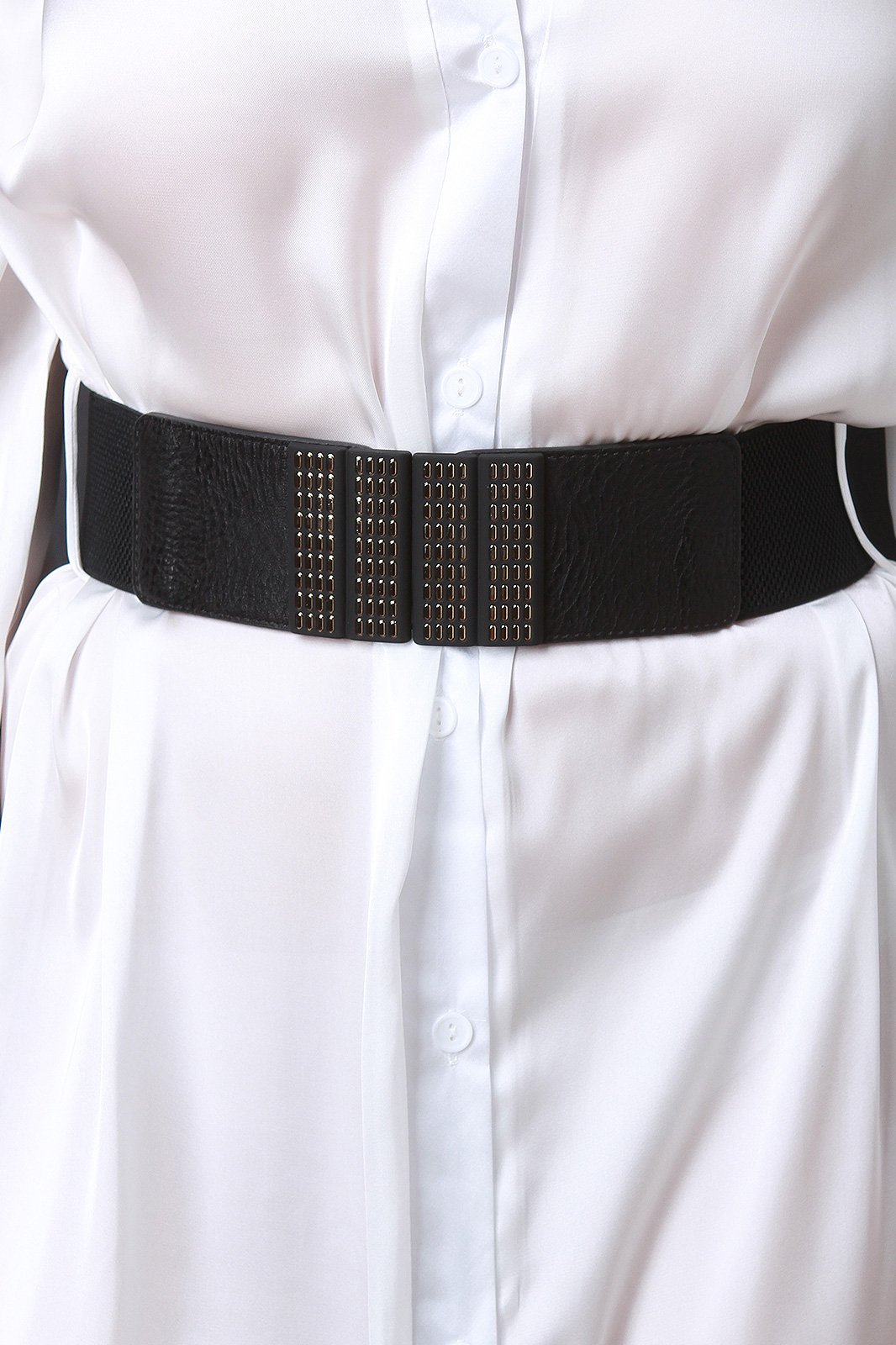 Satin Button Long Sleeve Shirt Dress