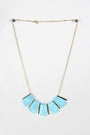 Statement Gemstone And Rod Necklace