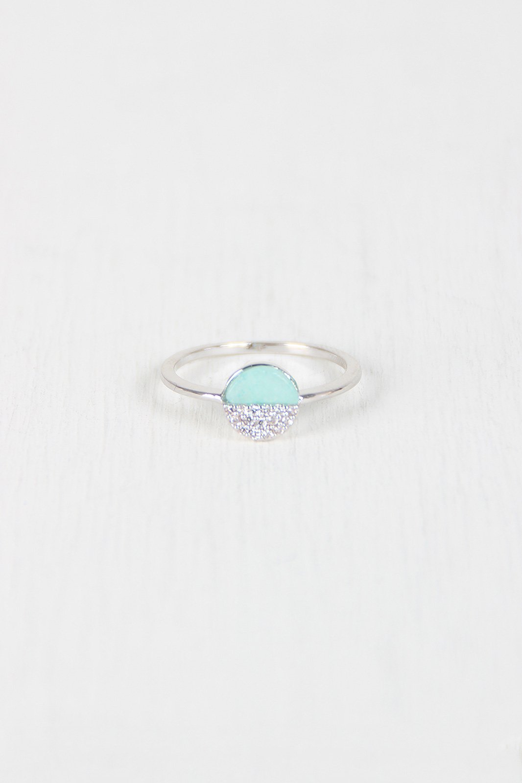 Half And Half Circle Ring