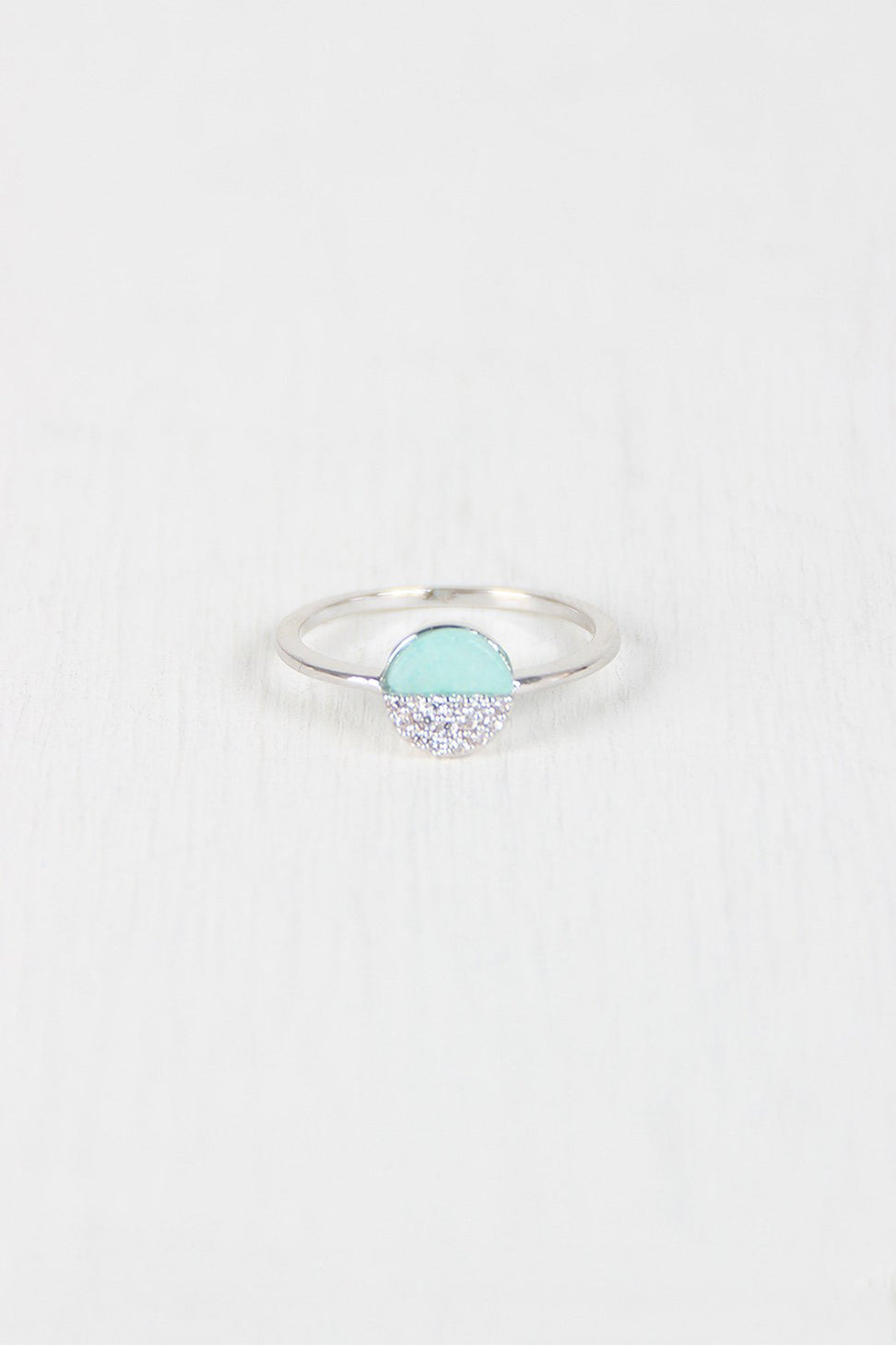 Half And Half Circle Ring