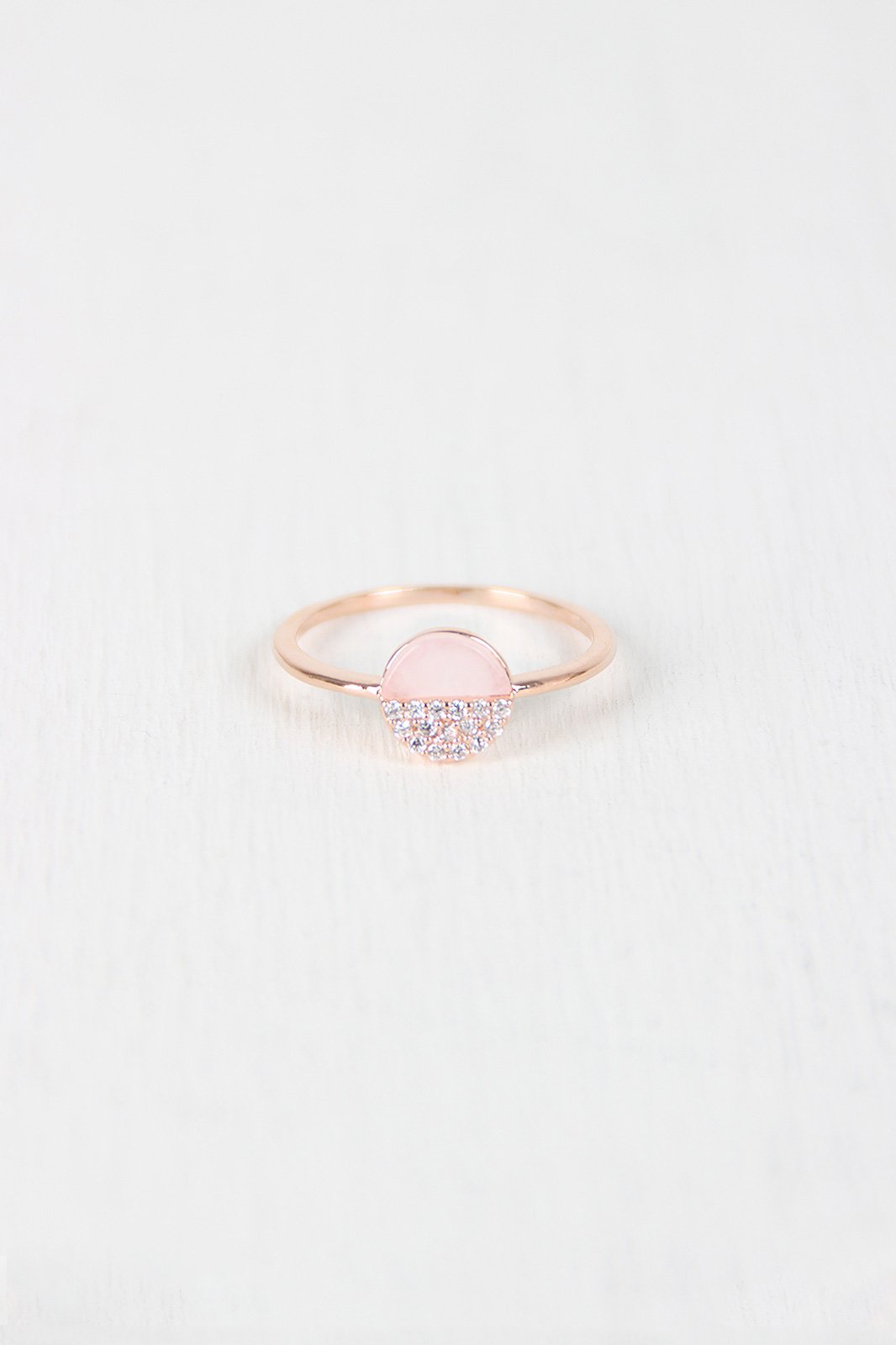 Half And Half Circle Ring