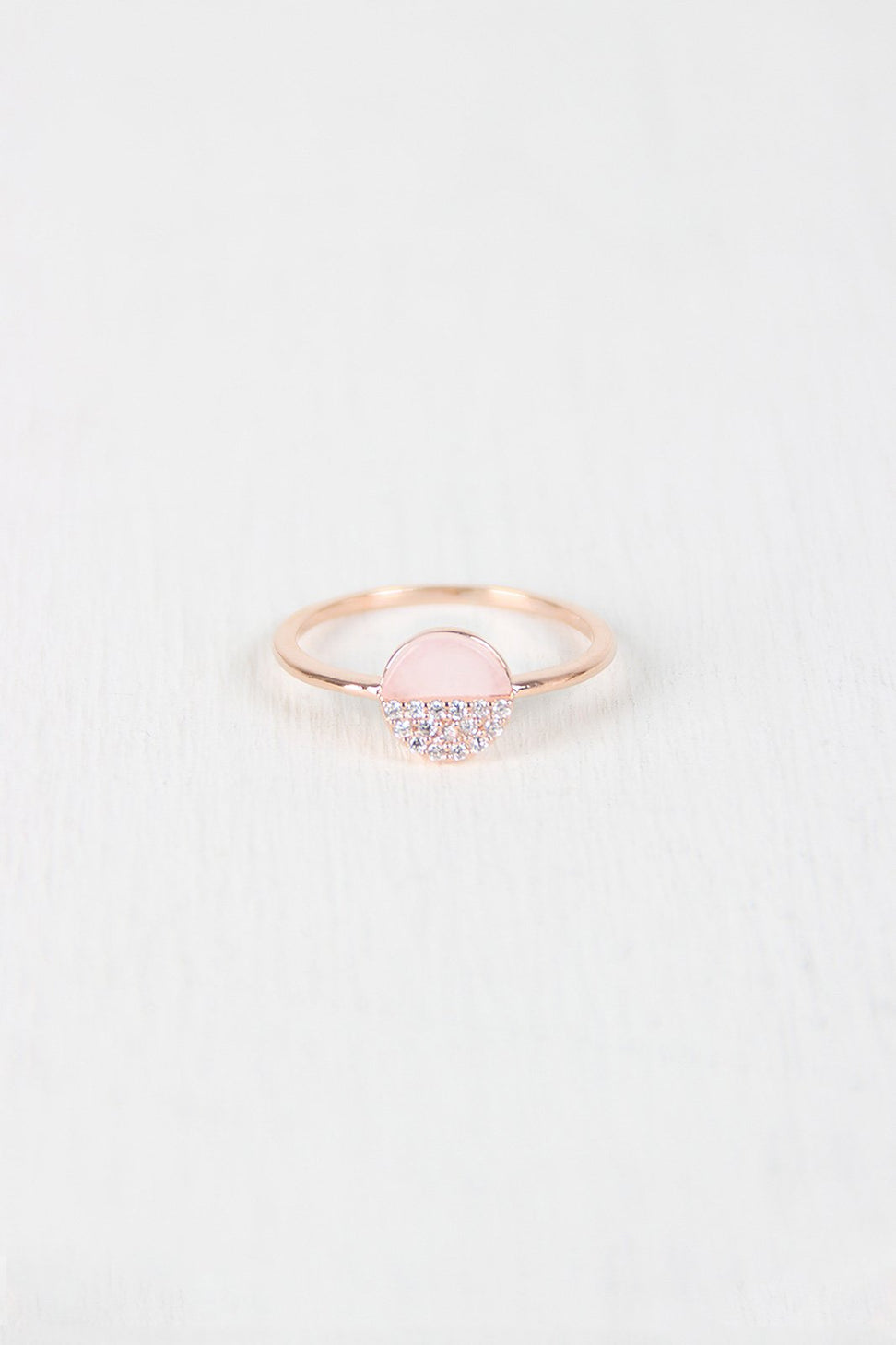 Half And Half Circle Ring