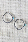 Filigree Hoop Turquoise Stone Earrings - NoveltyOne