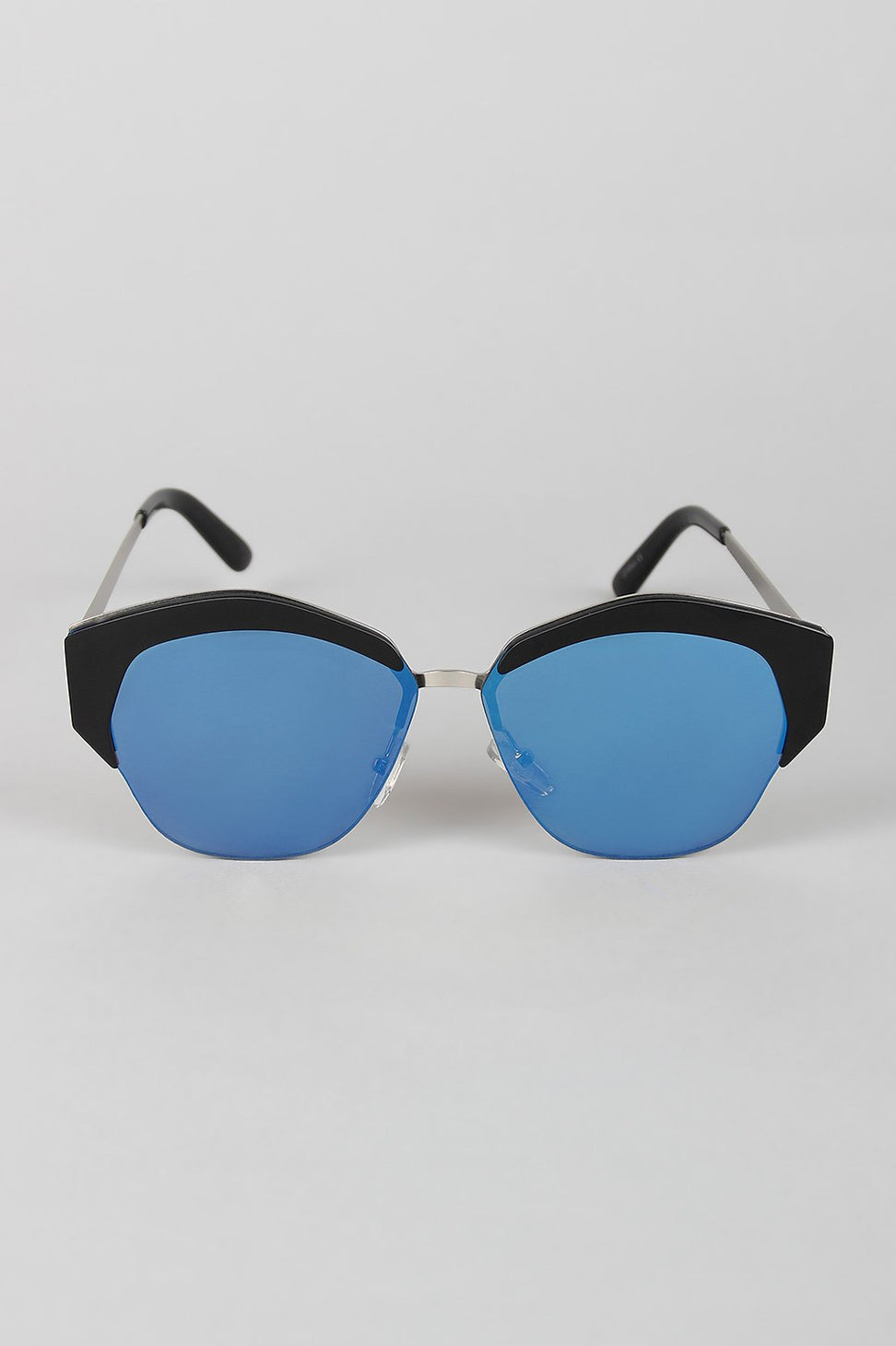 Geometric Semi-Rimless Sunglasses - NoveltyOne