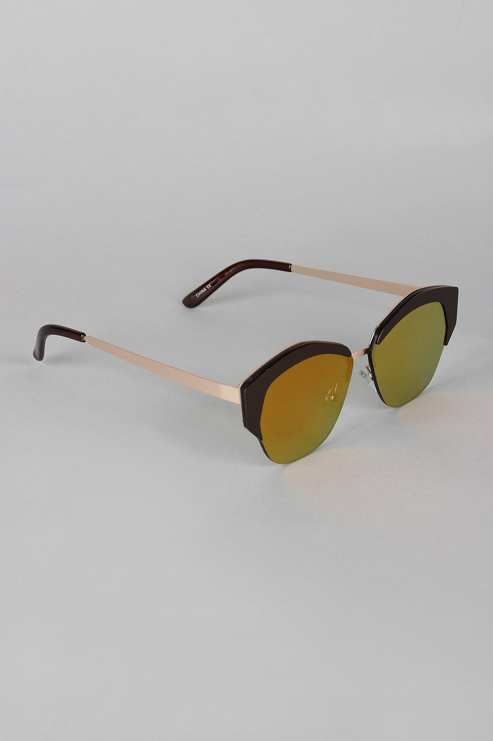 Geometric Semi-Rimless Sunglasses - NoveltyOne