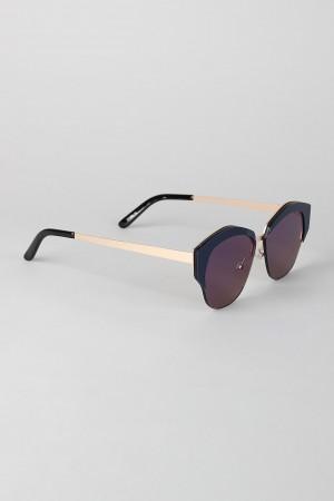 Geometric Semi-Rimless Sunglasses - NoveltyOne