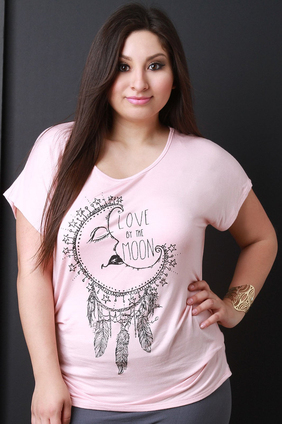 Love By The Moon Graphic Tee - NoveltyOne