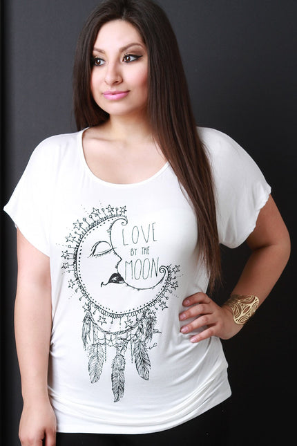 Love By The Moon Graphic Tee - NoveltyOne
