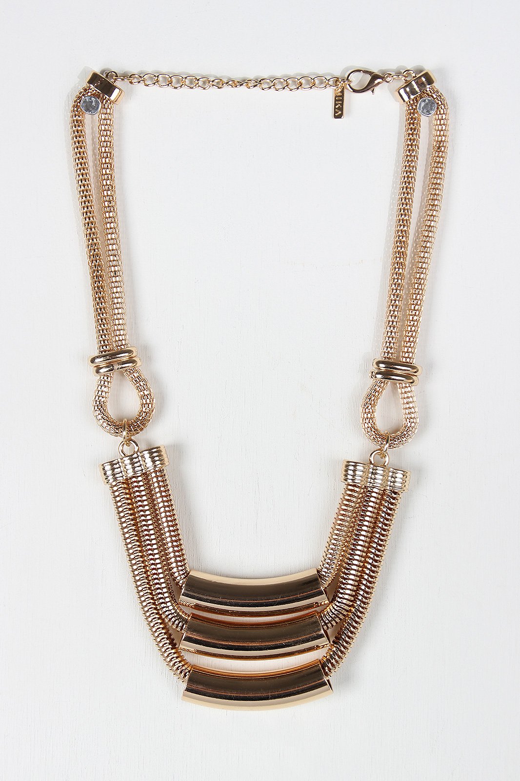 Tube Chain Chunky Geometric Necklace