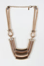 Tube Chain Chunky Geometric Necklace