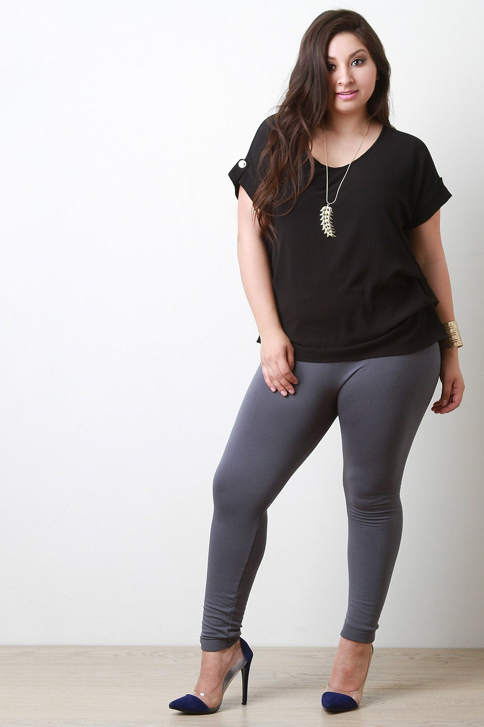 Scoop Neck Woven Top