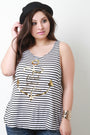 Find Your Anchor Graphic Print Stripe Top - NoveltyOne