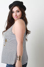 Find Your Anchor Graphic Print Stripe Top - NoveltyOne