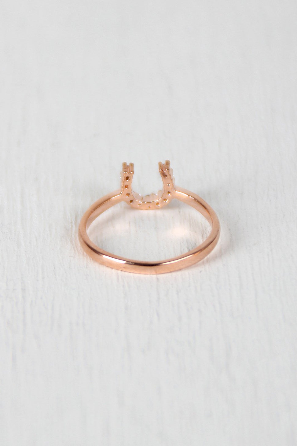 Horseshoe Rhinestones Ring