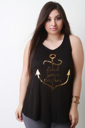 Find Your Anchor Strappy-Back Tank Top - NoveltyOne