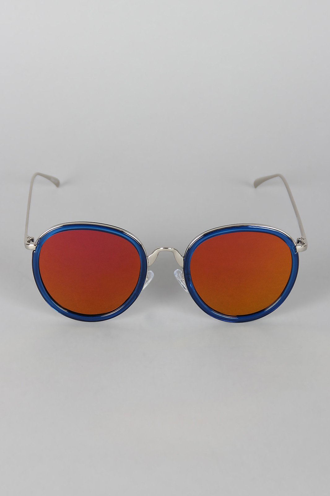 Pointy Bridge Plastic and Metal Sunglasses