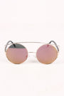 Retro Double Bridge Round Frame Sunglasses