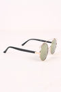 Retro Double Bridge Round Frame Sunglasses
