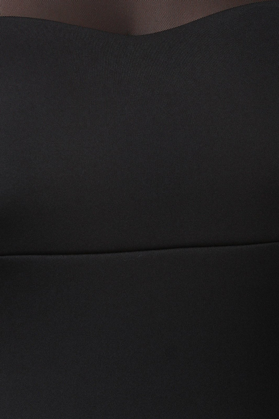 Mock Neck Mesh Patchwork Sleeveless Bodycon Dress - NoveltyOne