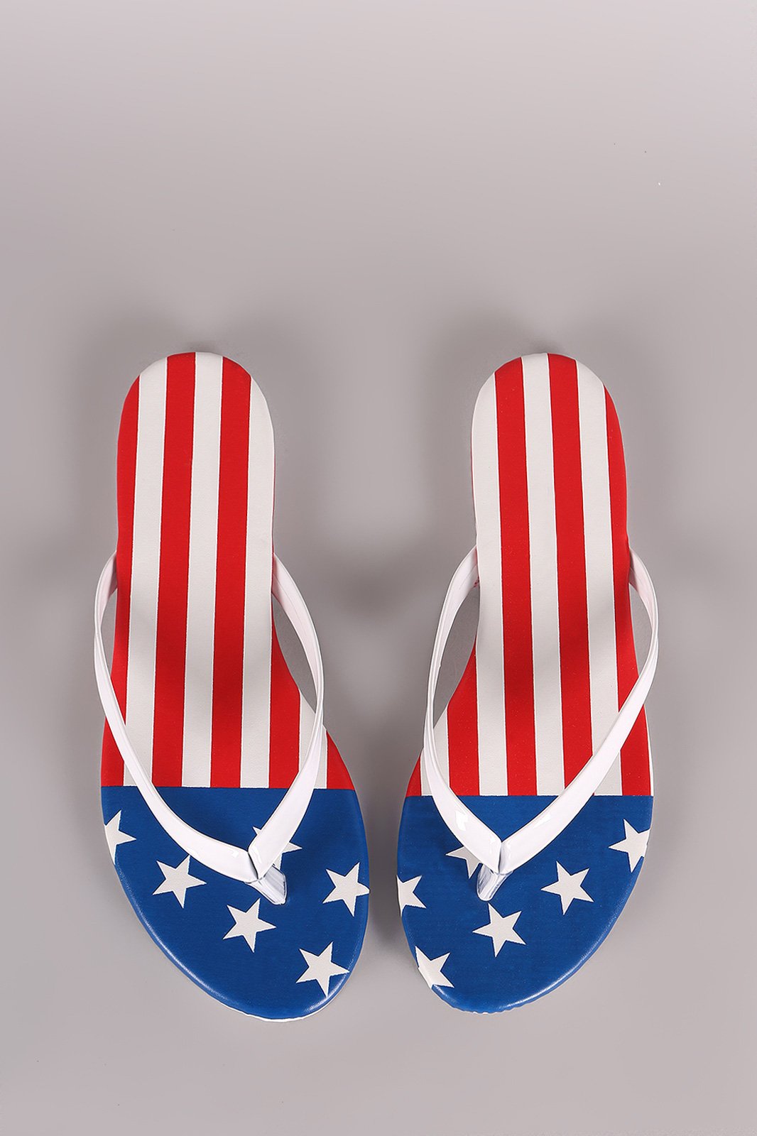 Liliana Stars and Stripes Thong Flat Sandal - NoveltyOne
