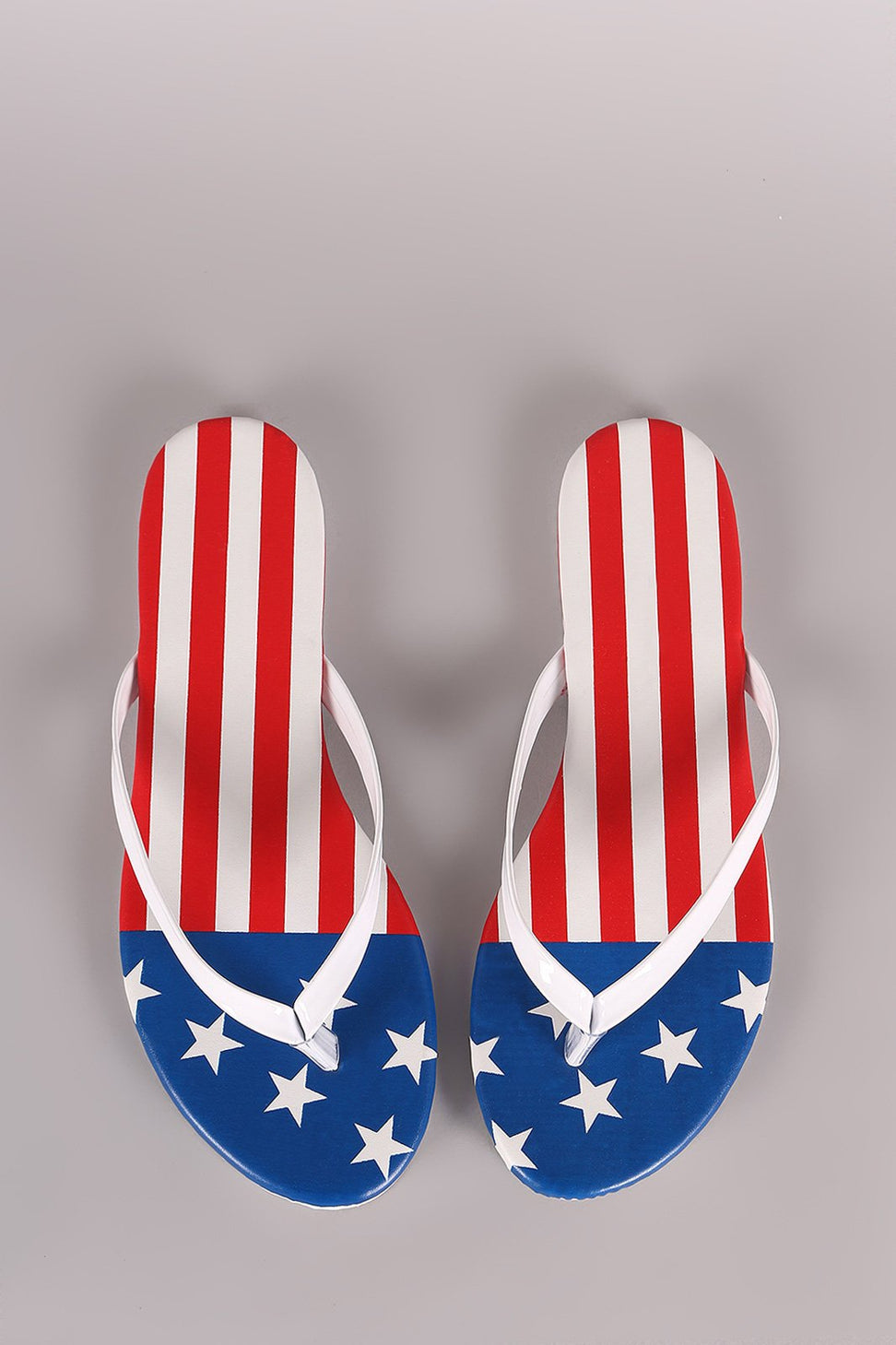 Liliana Stars and Stripes Thong Flat Sandal - NoveltyOne