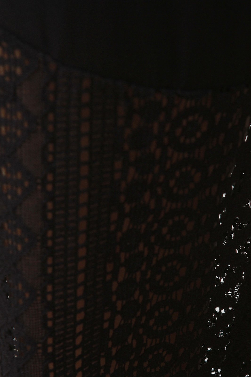 Crochet Hem Drawstring Waist Harem Pants