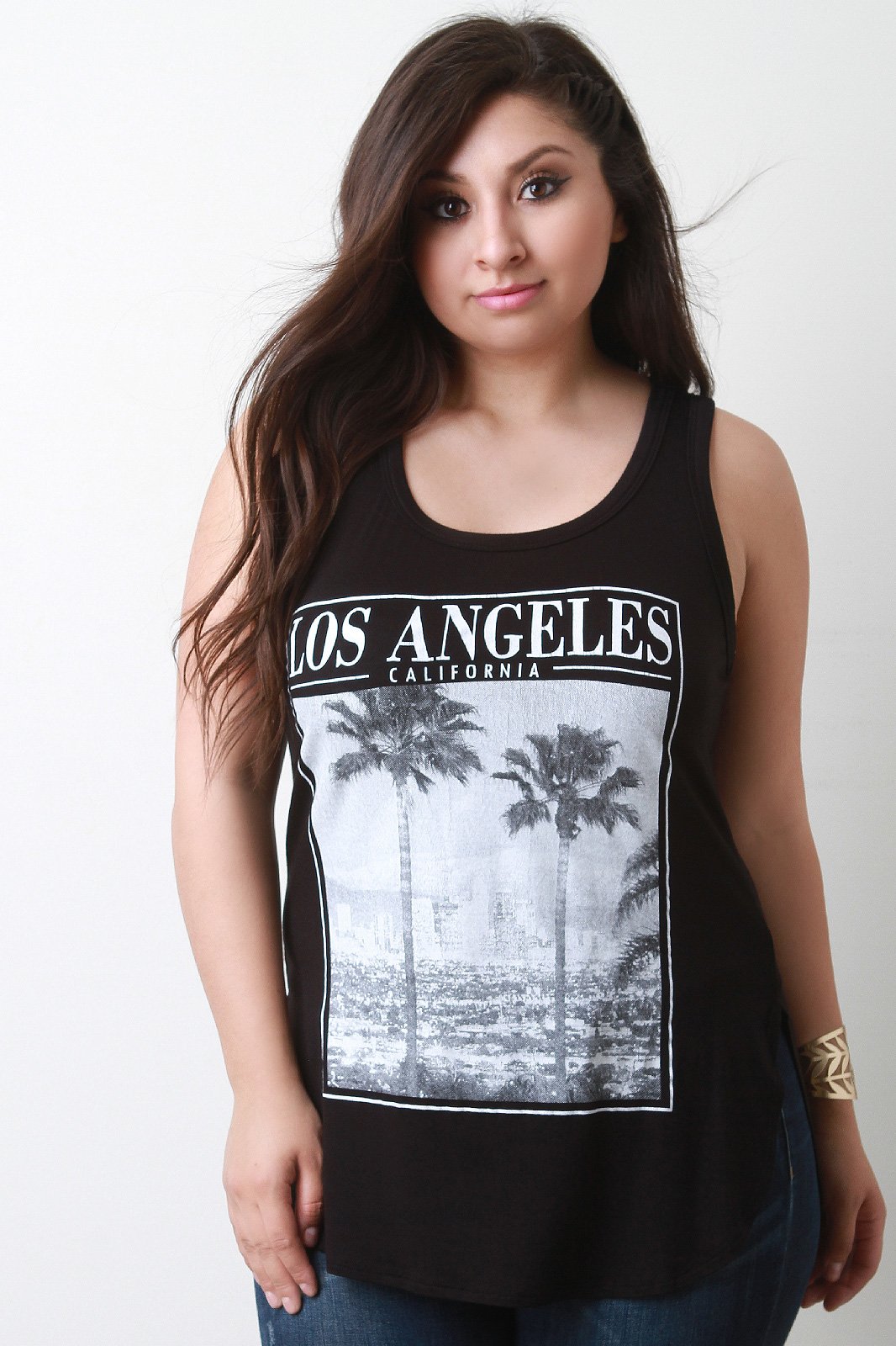 Los Angeles Graphic Print Thank Top - NoveltyOne