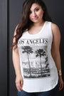 Los Angeles Graphic Print Thank Top - NoveltyOne